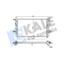 Kale 357020 Motor Su Radyatörü - Opel Zafira 2005-2015 1.6 Manuel Şanz. 13170110 - 1300266 - 13145211