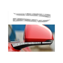 Ford Mustang 2015-2020 İçin 4 Adet Araba Dikiz Aynası Elmas Dekorasyon Etiket, Sol Ve Sağ Sürücü 1 Adet