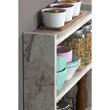 Mutfak Rafı Tezgah Üstü Organizer Efes Beyaz