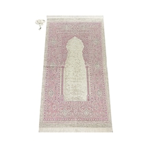 Mihraplı Şönil Lüks Seccade Pembe