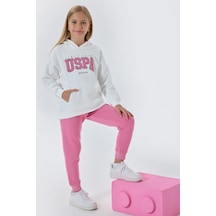 U.S. Polo Assn. Kız Çocuk Beyaz Eşofman Takımı Us1601-c-v3 Beyaz