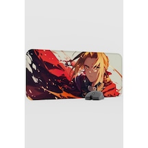 Fullmetal Alchemist Anime V2 - 70x30 Xl Gaming Kauçuk Kaymaz Taban Mouse Pad Fare Altlığı
