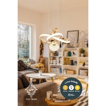 Kar Çiçeği Toplu Gold Kaplama Tek Renk Modern Sarkıt Salon Mutfak Oda Hol Ledli Avize