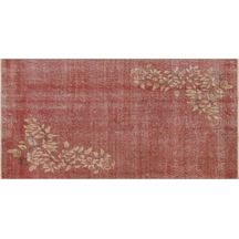 Özel Vintage Eskitme El Dokuma Halı 90x176 Cm 9813