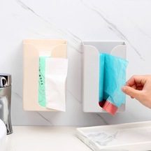 Beyaz Duvara Monte Doku Kutusu Peçete Tutucular Kendinden Yapışkanlı Kağıt Havlu Kılıfı Punch Ücretsiz Çıkarılabilir Kağıt Kutusu Yerden Tasarruflu Su Geçirmez