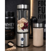 Çift Hazneli Cam Blender Usb Şarjlı Smoothie Ve Buz Kırıcı Blender Çok Renkli