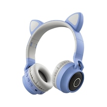 Sevimli Kedi Kulaklı Kepçe Şapkası Kulaklık - Çok Renkli