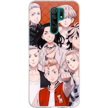 Redmi 9 Uyumlu Tokyo Revengers Karakterler Baskılı Silikon Kılıf Renkli