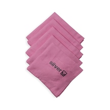 Silver Home Mikrofiber Dekoratif Cam Bezi Pembe 5'li