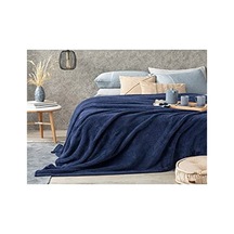 Mulberry Wellsoft Battaniye Televizyon Battaniyesi Peluş Polar Battaniye Tek Kişilik 170 230- Lacivert 36 Derece Üstü