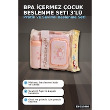 Bpa Icerikli Sızdırmaz Matara Ve Beslenme Kabi Seti - 3 Parca, Cocuk Okul Cantasi Hediyesi Bx-313480 Diğer
