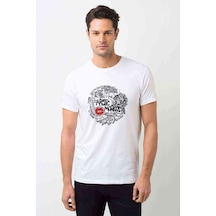 Arctic Monkeys Songs Baskılı Beyaz Erkek Tshirt (529014768)