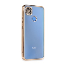 Xiaomi Redmi 9c Kılıf Razer Lensli Silikon - Gold Altın