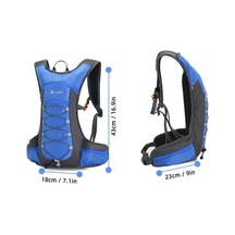 Novahub 10l Bisiklet Su Torbası Günlük Çanta Hafif Dağ Yürüyüşü Sırt Çantası Omuz Çantası Açık Kamp Bisiklet Koşu Seyahat İçin Mavi Mavi