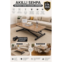 Home Üst Tabla Mdf Antiklayt Oval Köşe Alt Ayak Siyah