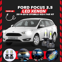 Ford Focus 3.5 2014-2018 Kısa Far Uyumlu Şimşek Etkili Led Xenon Pro Series H7