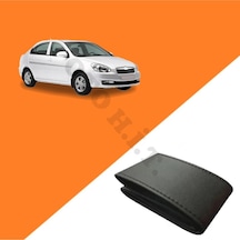 Hyundai Accent Era Uyumlu Deri Direksiyon Kılıfı Kaliteli Dikmeli Siyah