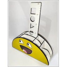 Notpa Ahşap Kalemlik Yarım Ay Smile K077