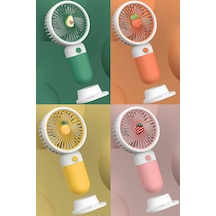 Meyve Figürlü Mini Fan Şarjlı El Vantilatörü Taşınabilir Soğutucu