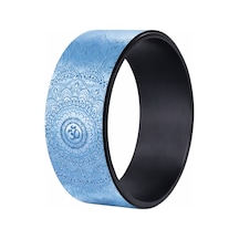 Evapera Yeni Nesil Yoga Wheel Kaymaz Yumuşak Yüzey Pilates Fitness Çemberi Esneme Sırt Açma Egzersiz Aleti Mavi