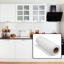 Stickerart Parlak Beyaz Mobilya Ve Dolap Kaplama Folyosu 68 Cm 68 Cm X 3 Metre 124-Pembe