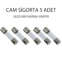Cam Sigorta 5x20mm Karma Amper