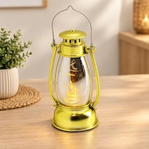 Lexroo Pilli Ramazan Led Fener Gaz Lamba Model Gold Plastik