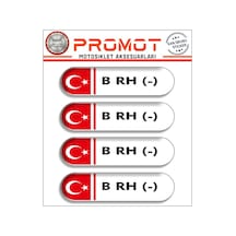 Kan Grubu 3d Sticker 4'lü Set 028 Diğer