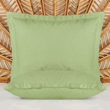 Soft Basic Oxford Saten 2'li Yastık Kılıfı - Yeşil - 50x70 Cm Çok Renkli