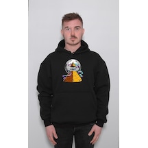 Mısır Piramit Uzay Gemisi Cosmos Space Egypt Sweatshirt Unisex Kapüşonlu Hoodie 001