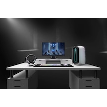 Düşük Profilli Rgb Mekanik Oyuncu Klavyesi Aw510k Beyaz 545-bbch Anahtar Başına Alienfx Rgb Aydınlatma, Medya Kontrolleri Ve Usb Geçişi, Cherry Mx Düşük Profilli Kırmızı Anahtarlar Lunar Light