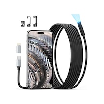 Teslong Usb-c Boroskop Muayene Kamerası, 8 Led Işıklı - 3m Kablo - 8.5mm