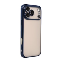 Apple iPhone  Uyumlu  17 Pro Razer Lensli Silikon - Lacivert Çok Renkli