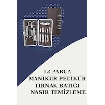 12 - 715 - Parça Paslanmaz Çelik Kompakt Ve Tnabilir Manikür Makası - Shopılke - Tırnak Makası
