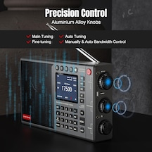 Choyong Lc90 Wi-fi/4g Internet Radyosu, Taşınabilir Fm/sw Radyo, Şarj Edilebilir 5000 Mah Pil, 40.000 Radyo Istasyonu, Bt Hoparlör, Çalar Saat, 15 W Stereo Hoparlör, Tf Kartı Destekler