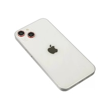 Newface Apple İphone 14 Diamond Kamera Lens - Kırmızı