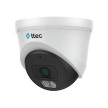 Ttec Ipdp-4330m-m/sl-lıte 4mp 2.8mm 30mt Dahili Sesli H265+ Ip67 Smart Led Ip Dome Kamera