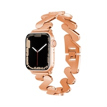 Apple Uyumlu  Watch 44 MM Kordon Krd-80 Metal Kordon