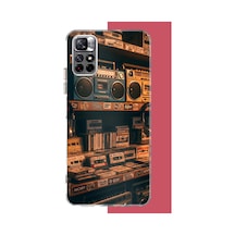 Redmi 10 Uyumlu 90'lar Kaset Baskılı Silikon Kılıf Renkli