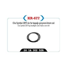 Sis Far Kapağı Çerçevesi Krom Sol Renault Clio Symbol 2017 1