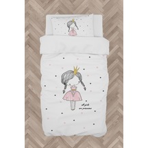 Mekta Home Bebek Ve Çocuk Odası Örgülü Saçlı Prenses Kız Desenli Nevresim Takımı