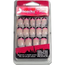 Nascita 24'lü Şefaf -Simli Pembe-Siyah Tırnak -092
