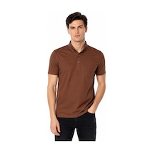 Baglan Erkek Polo Yaka Kısa Kollu Tişört Regular Kalıp T6073 Bgl-st05551 Kiremit