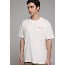 Colin's Colins Comfort Fit Yuvarlak Yaka Düz Erkek Beyaz Kısa Kol Tişört Cl1081609 Q1.v2 Ofw