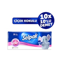 Selpak Çiçek Kokulu Mendil 100'lü 10 10