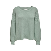 Only Kadın Örgü Kazak Onlhılde Pullover Knt15168889 Yeşil