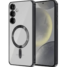Newface Samsung Uyumlu Galaxy A35 5g Kross Magneticsafe Kapak - Siyah Şeffaf