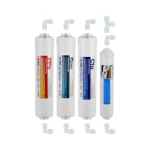 Ege Su Arıtma Inlıne Sistem Su Arıtma Cihazı 4'lü Filtre Seti Quick Bağlantılı