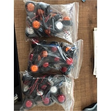 Ahmet Otomotiv Mini Led Takoz Lamba Sarı Kırmızı 10 Ad Mini Led Takoz Lamba
