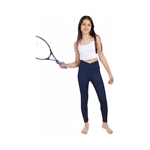 Erdem Kıds Kız Çocuk Okul Yüksek Bel Kruvaze Kemer, Koşu, Yürüyüş, Casual, Spor, Atletik, Egzersiz, Tayt Lacivert Lacivert